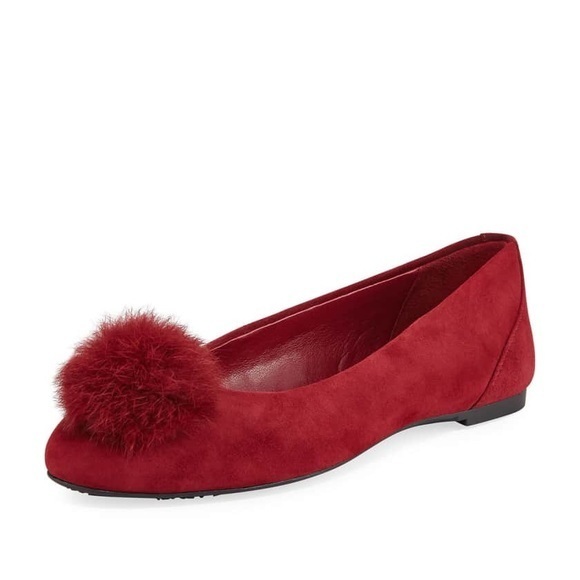 MICHAEL Michael Kors Shoes - MICHAEL MICHAEL KORS REMI FUR-POUF BALLET FLATS